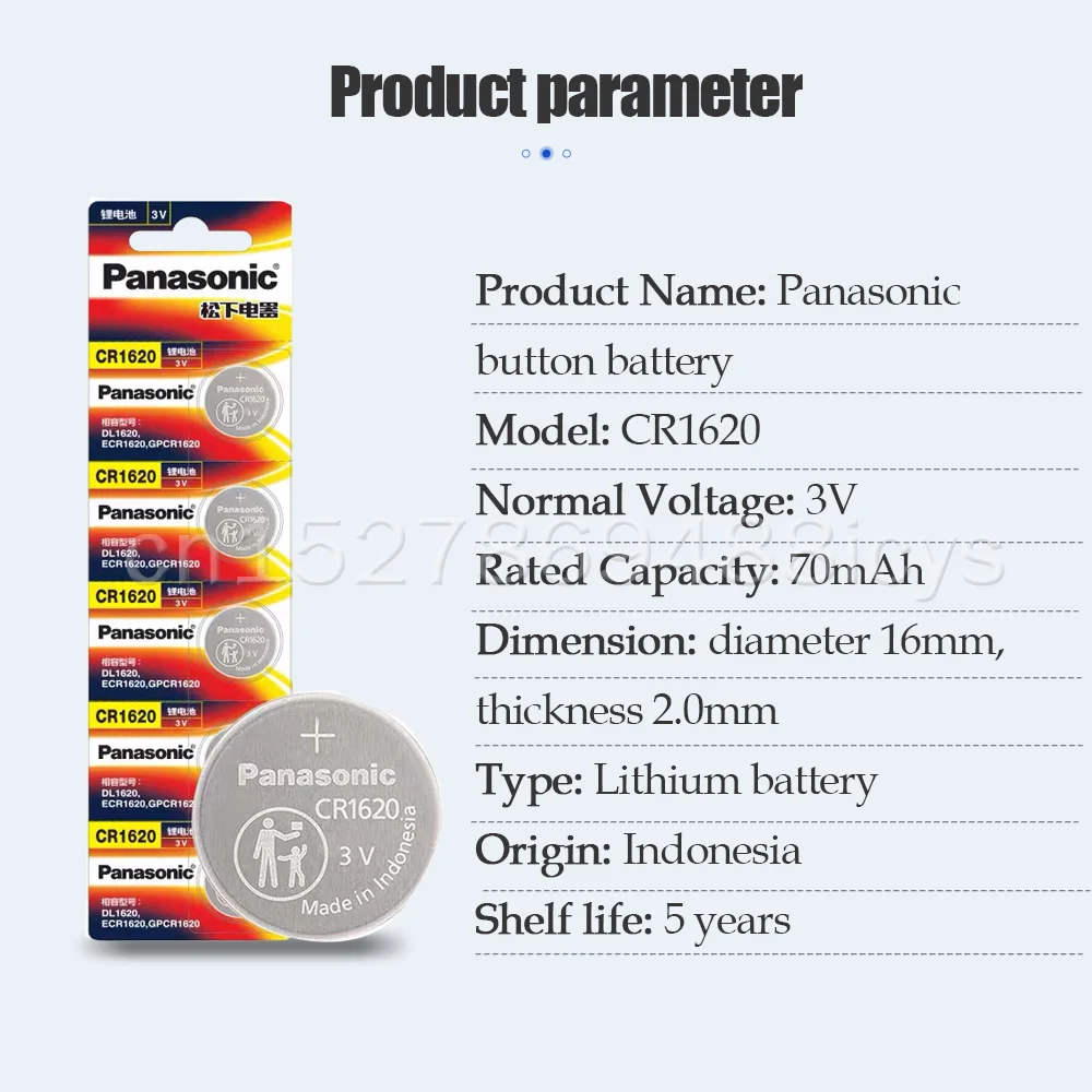 30 шт. Panasonic CR1620 CR 1620 3 в литиевые батареи Кнопочная батарея монета ECR1620 LM1620 DL1620 BR1620
