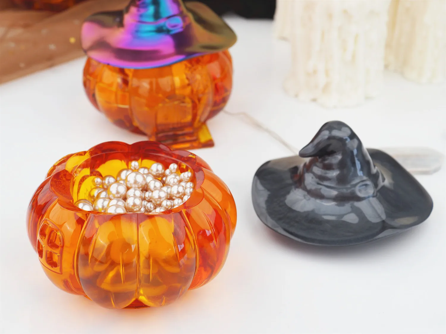 Сделай Сам Хэллоуин ведьма тыква дом эльфа коробка для хранения форма бутылки