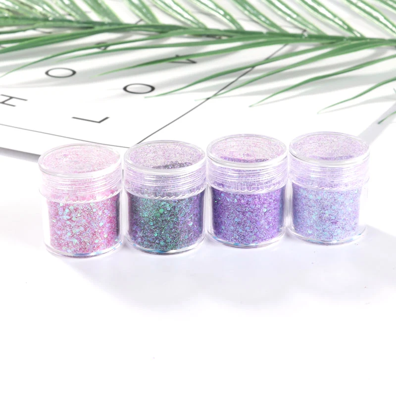Голографический блестящий порошок Блестящий сахар фиолетовый розовый фруктовый