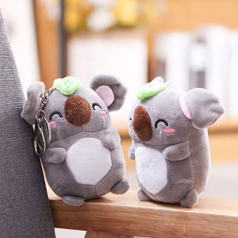 

Lovely lotus leaf koala plush pendant doll