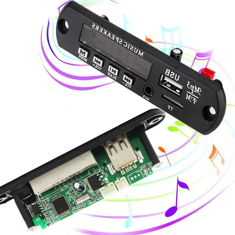 Cewaal DC5V автомобиль MP3 WMA декодер доска аудио модуль USB FM TF радио для автомобиля