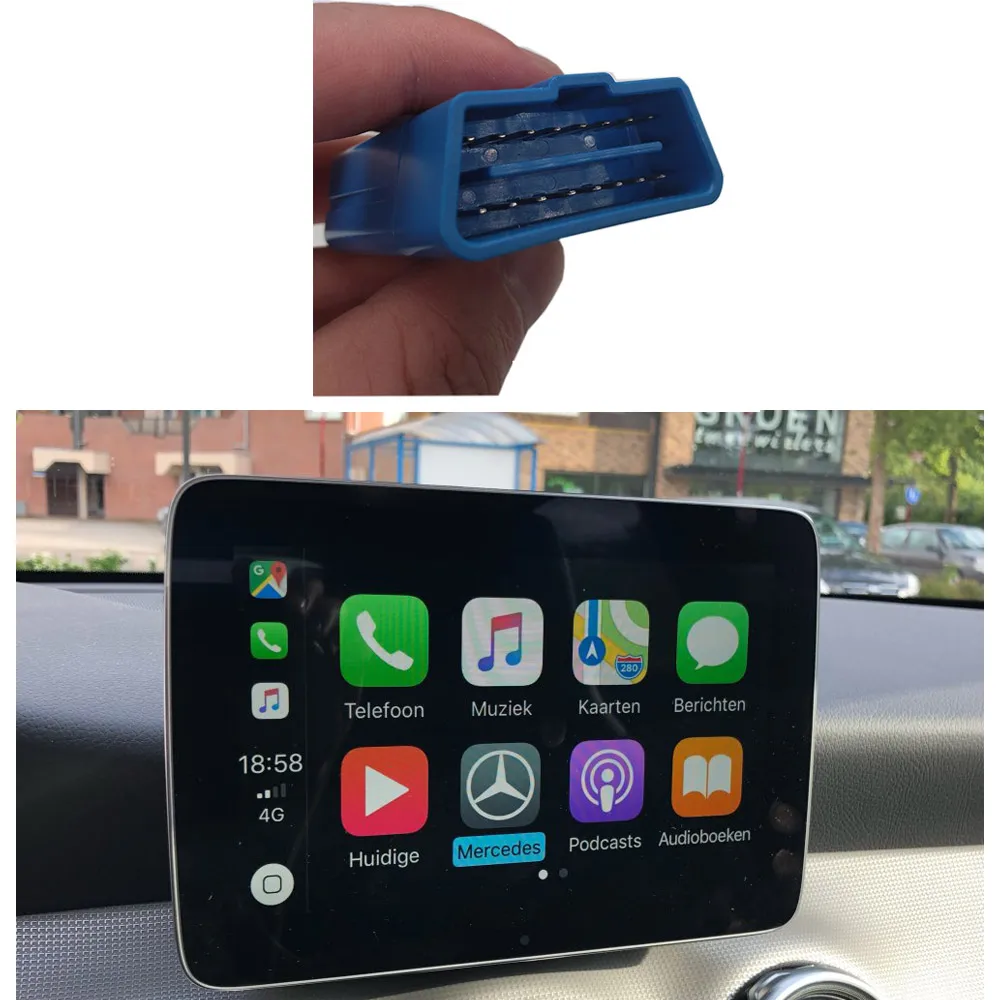 Новинка для Mercedes Benz A/B/CLA/GLA/GLE/CLS NTG5 S1 CarPlay для Apple iphone, инструмент для автоматической активации, автомобильные аксессуары