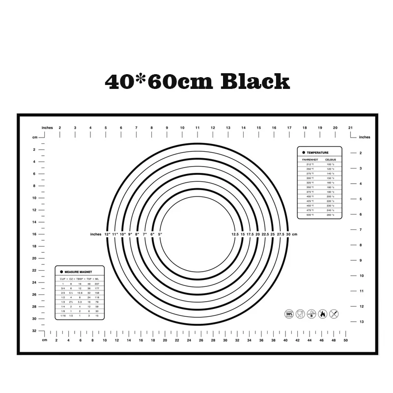 Silicone Mat Black Рождественский стиль Скалка Деревянный Тесто Ролик для выпечка бисквитов печенье, выпечка разрисованный борд помадка инструмент для выпечки - Цвет: Silicone Mat Black