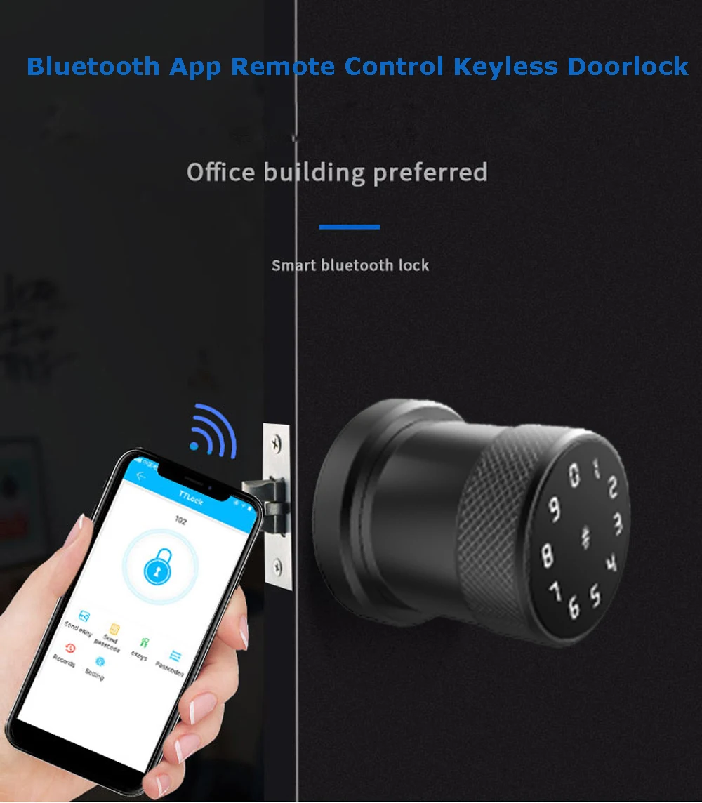 Bluetooth приложение дистанционное управление замок отпечатков пальцев Умный Замок