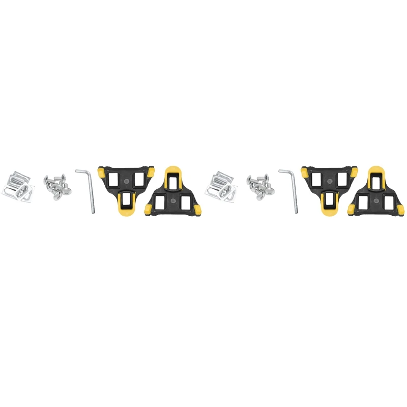 

4X Road Bike Cleats 6 Degree Float Self-Locking Cycling Pedals Cleat for Shimano SPD-SL System Shoes