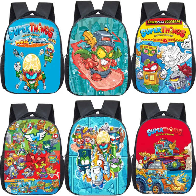 

Game Superzings Series 8 Children's Backpack Kids Kindergarten Bags Girls Boys School Bags SuperThings Cartoon Bookbag Rucksack