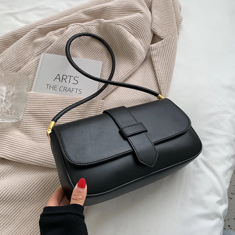 

HOCODO Small Pu Leather Crossbody Bags Women Shoulder Bag Quality Ladies Crossbody Messenger Solid Color Simple Handbag Female