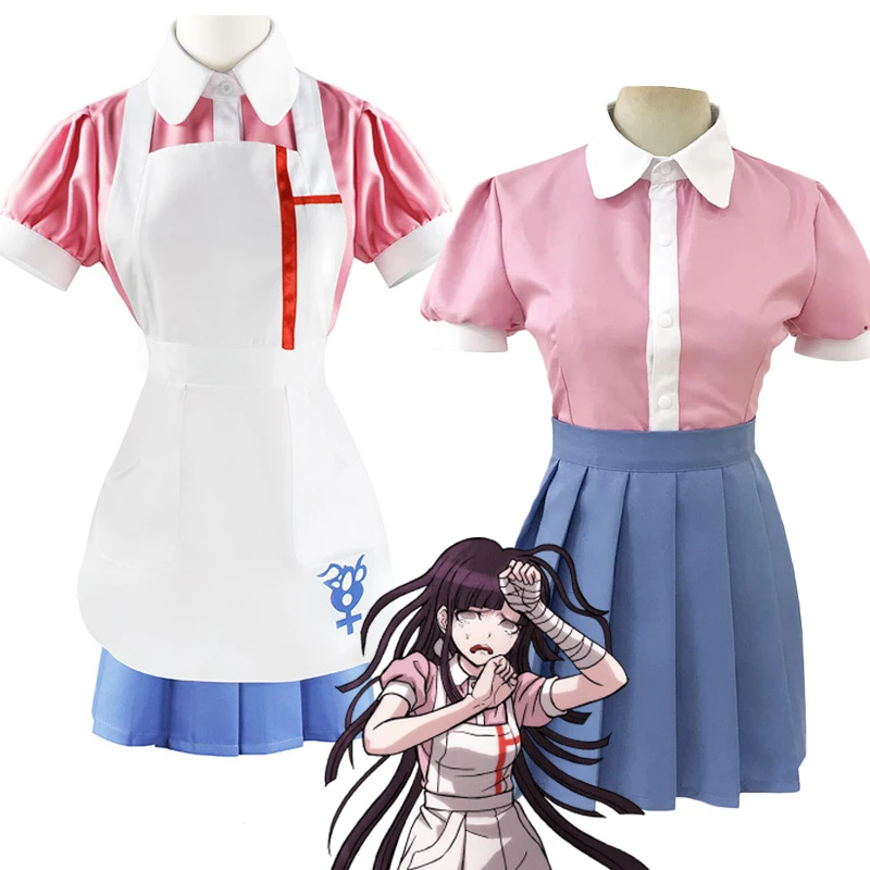 

Ботинки для косплея данганронпа Уганда 2 Mikan Tsumiki Косплэй Костюм Аниме Драконий жемчуг супер Danganronpa Косплэй униформы горничной юбка и рубашк...