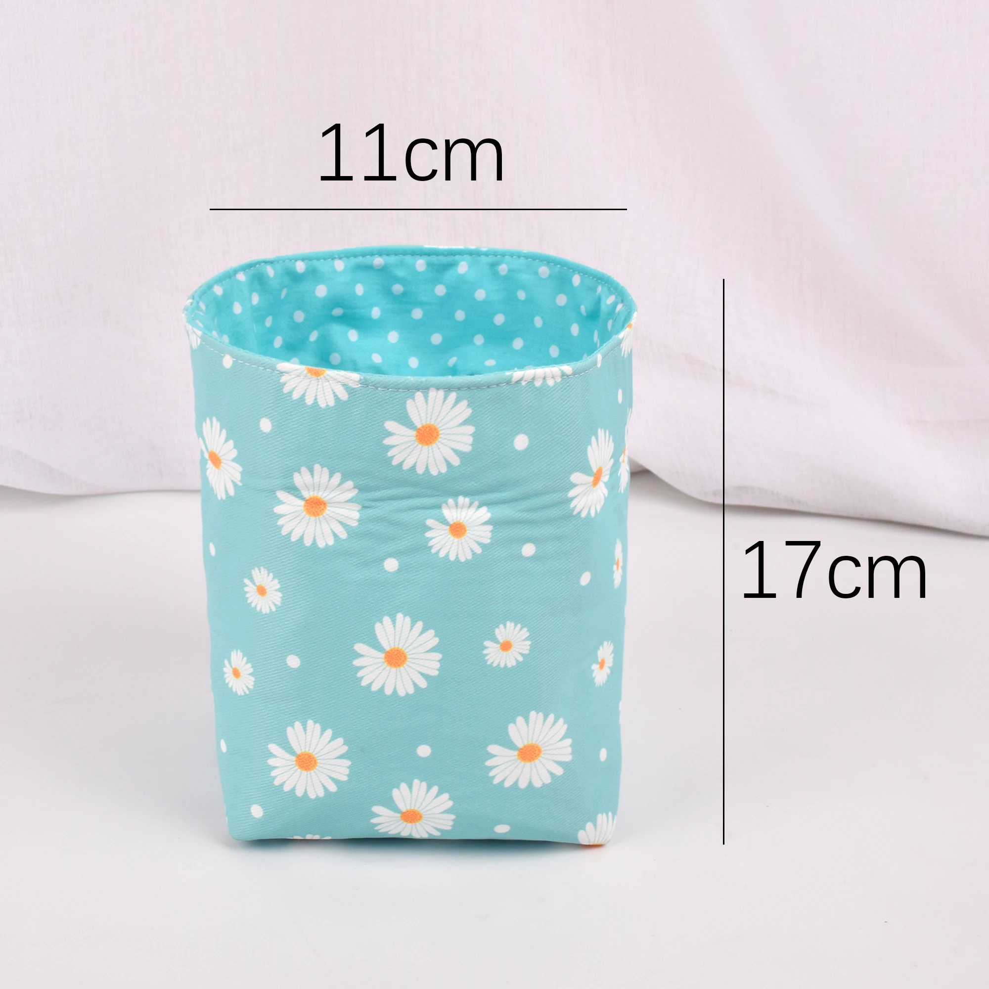 Корзина из ткани двусторонняя корзина ручной работы блюдо для конфет домашний