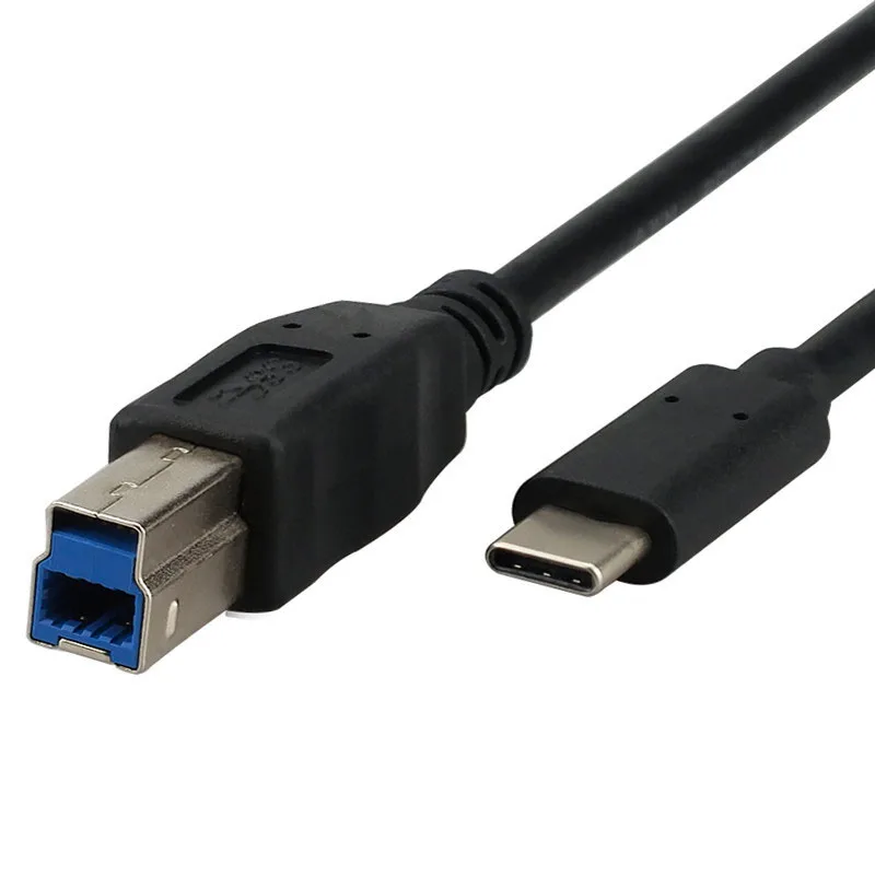 

USB 3.1 Type C to 3.0 B BM Cable Data Transmission Connector 10Gbp/s for Phone Macbook Laptop Printer Hard Disk Scanner