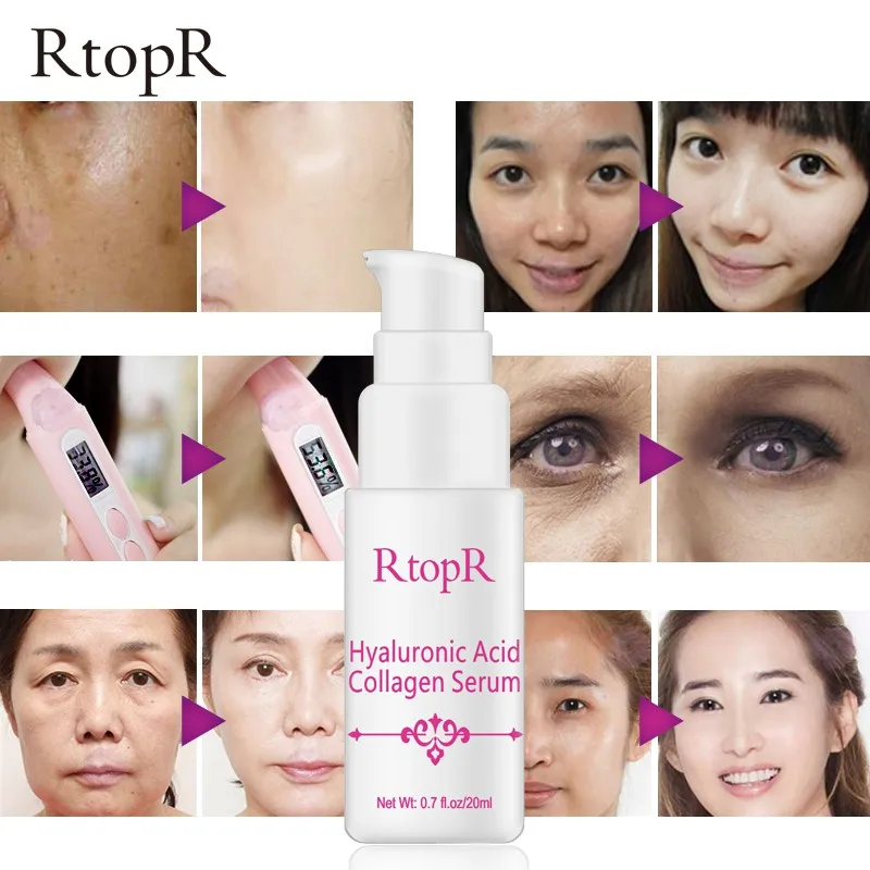 

Face Anti-wrinkle Moisturizing Shrink Pores Facial Essence Firming Whitening Skin Care Hyaluronic Acid Collagen Serum