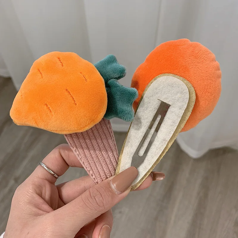 11cm large flower face wash bangs hairpin funny headdress cartoon fruit clip side press hair mask |