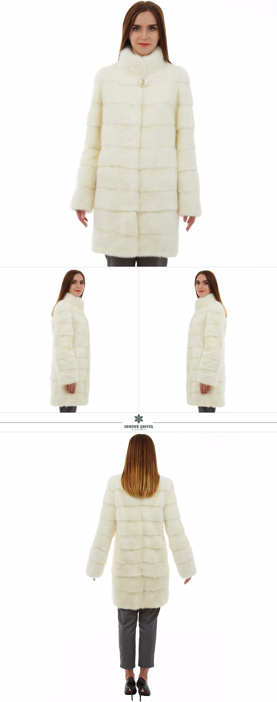 Натуральная Кожа женщины шуба Моды Тонкий Furwinter куртки womenmink шуба норки пальто для женщин Теплый Мандарин Воротник