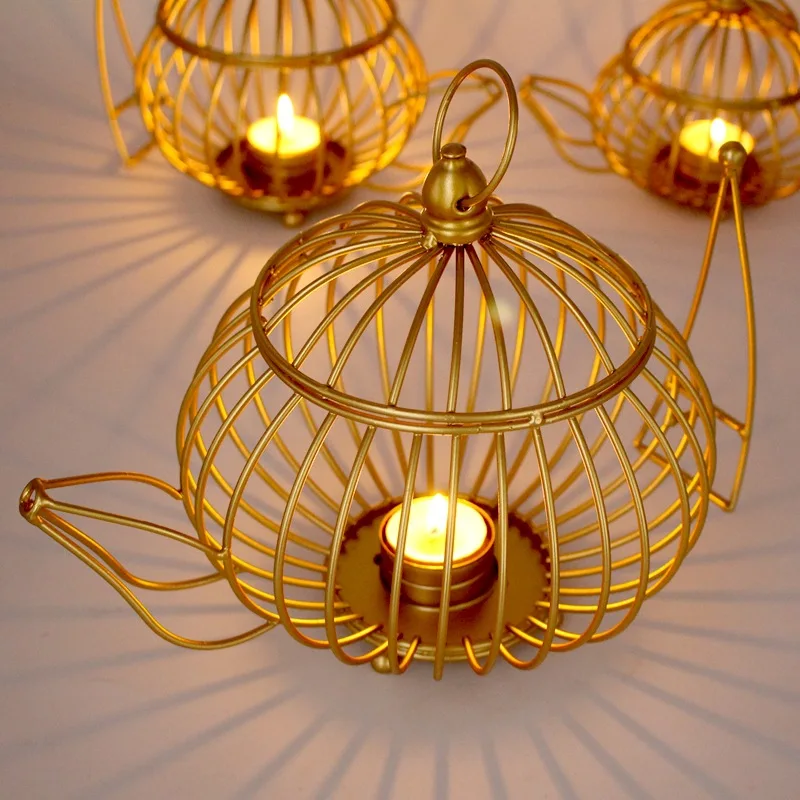 Европейские креативные золотые металлические ремесла свадебные реквизиты