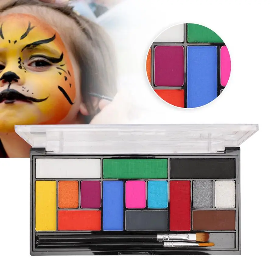 Professional Water Soluble Face Paint Body Painting Pigment Brush DIY Cosmetic Tools for X'mas Halloween Costume Parties Stage |