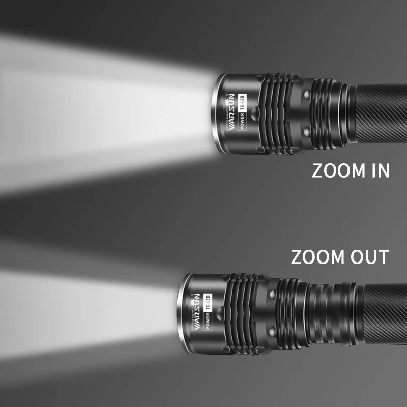 

Warsun M65 1000 Lumens High Power 18650 2800mAh Tactical Flashlight 10w Rechargeable Led Torch