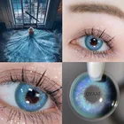 Цветные контактные линзы UYAAI, 2 шт., 1 пара, цветные линзы для глаз, линзы для учеников, цветные линзы ed, синие линзы, цветные линзы с линзами для макияжа глаз