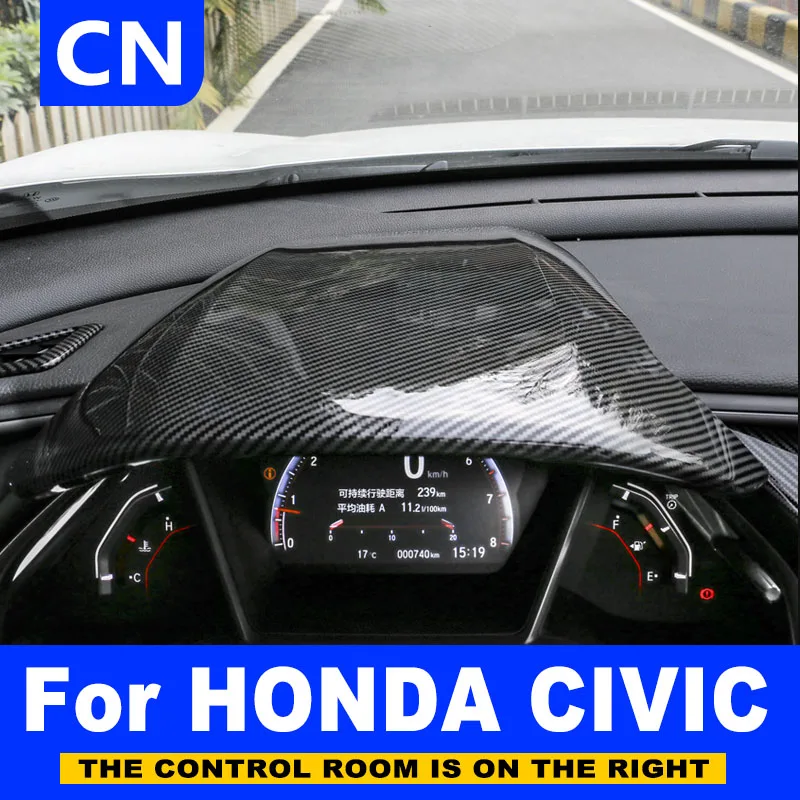 Крышка приборной панели из углеродного волокна крышка рулевого колеса для Honda Civic