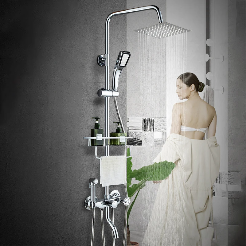 JIAYUN Ванная комната Роскошный смеситель для душа комбинированная система набор |