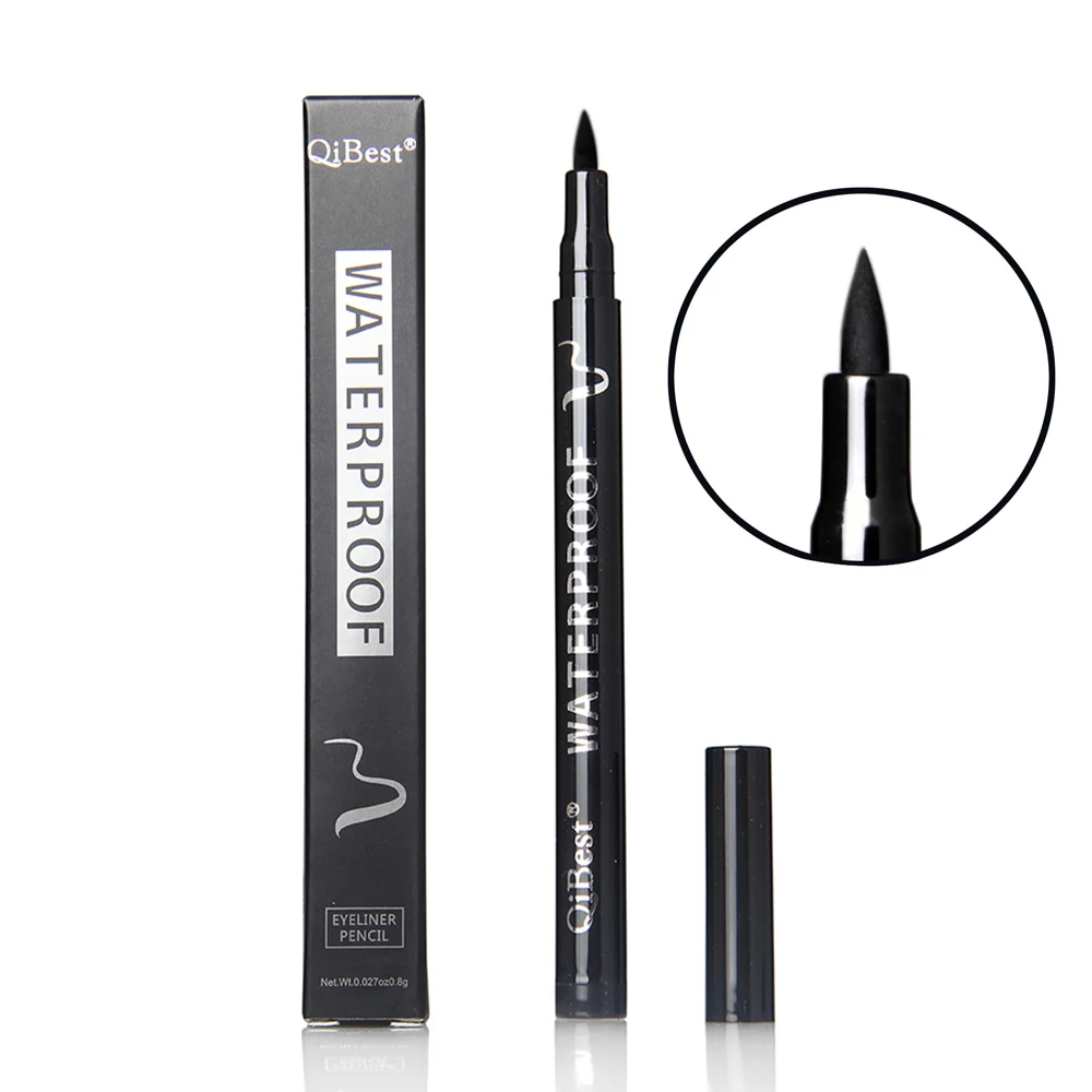 

QIBEST Professional Liquid Eyeliner Pen Make up 1PC Black Eye Liner Pencil Waterproof Long-lasting Eyeliner Cosmetic