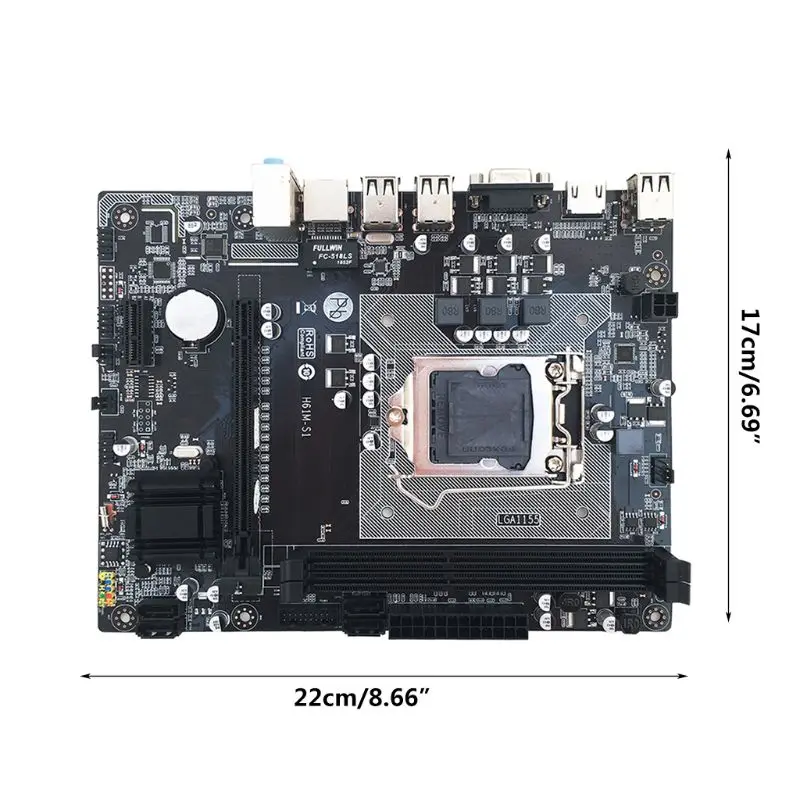

H61M C Desktop Computer Motherboard 1155 Pin CPU Interface PCI-E DDR3 Memory Solid State Mainboard