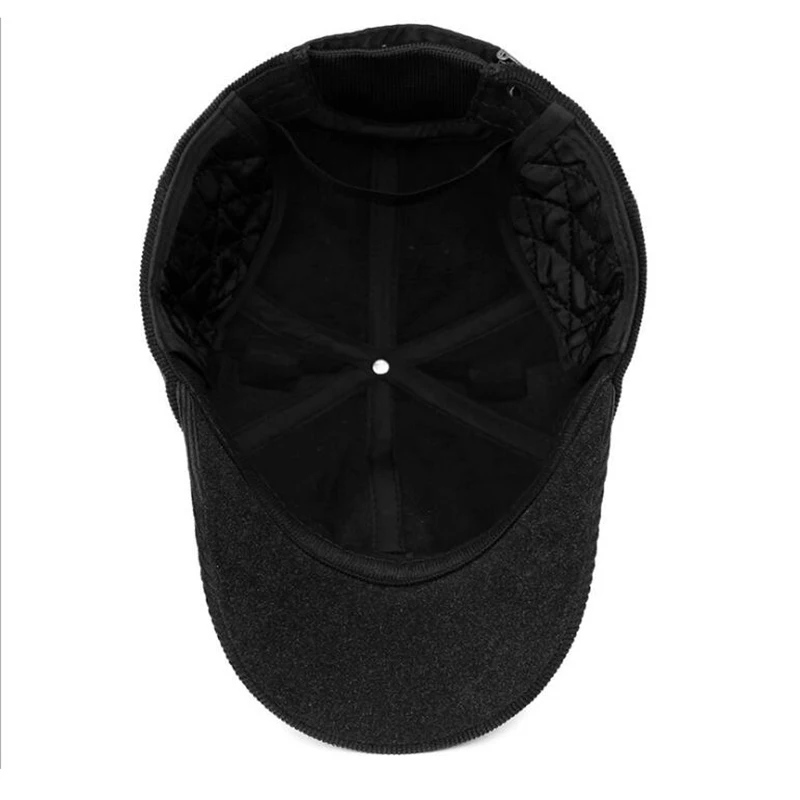 Xthree Winter Baseball Cap for men cap Ear Snowcap Snapback Hat For Men Bone Trucker Gorras | Аксессуары для одежды