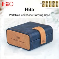 fiio hb5 portable headphone carrying case leather storage bag pressure boxs for fd5 fh1s earphone