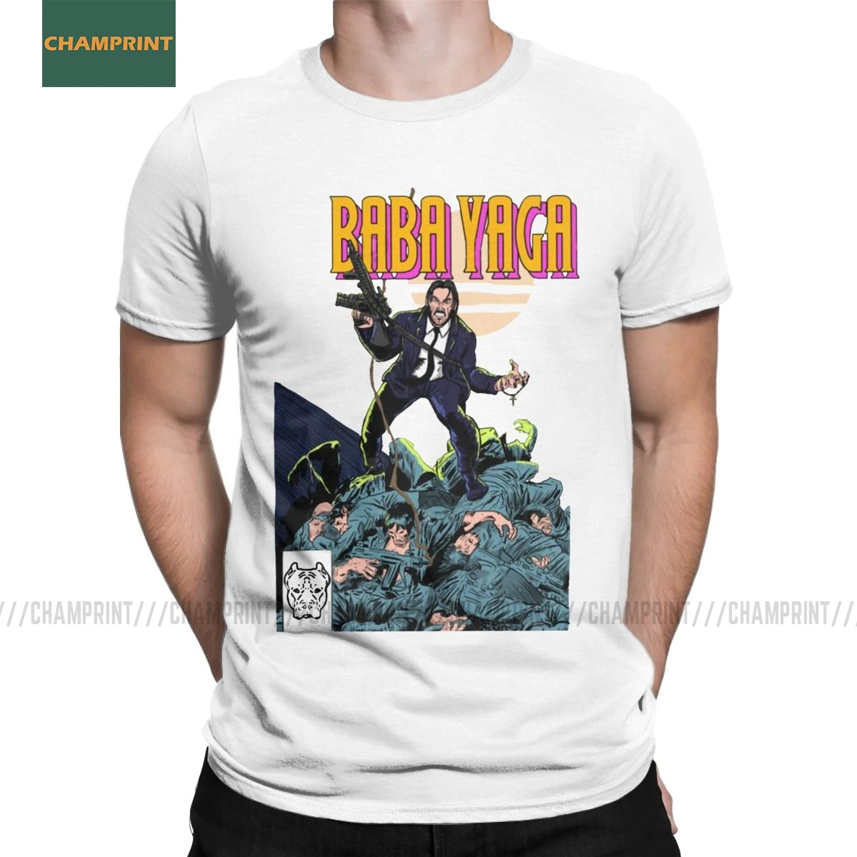 Мужские футболки Baba Yaga John Wick Кеану Ривз из фильма Собака фильм животные