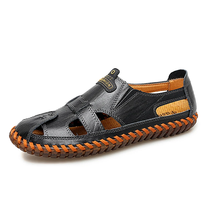 

Summer Men's Sandals Genuine Leather Shoes Comfortable Men Beach Sandals Man Sandals Outdoor Casual Sneakers Gladiator Sandals