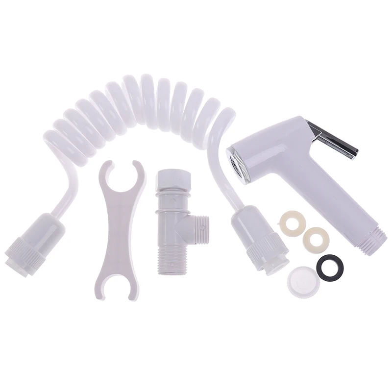 

ABS портативный распылитель для биде, ручной адаптер, кронштейн, инструменты для чистки туалета, ручной распылитель для ванной, душевая голов...