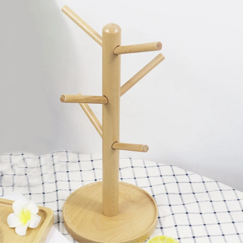 Лучшая бамбуковая подставка для кружек органический бамбуковый держатель