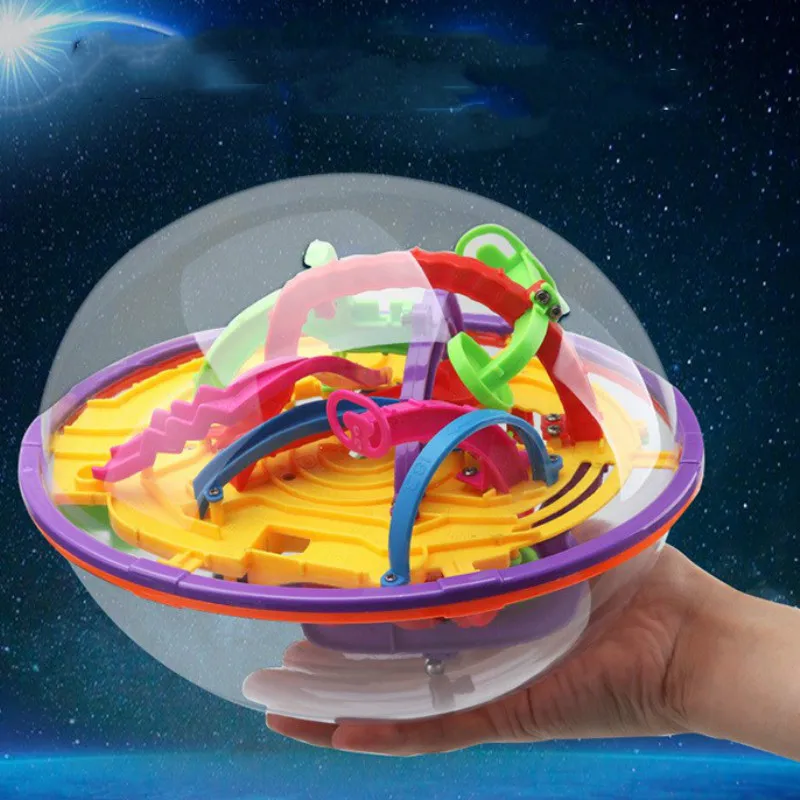 100 уровней 3D летающее блюдце волшебный Интеллектуальный пазл шар лабиринт игра