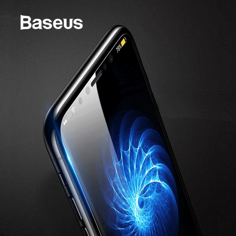 Ультратонкая защитная пленка Baseus для iPhone X 10, закаленное прозрачное защитное стекло с защитой от царапин для iPhone X