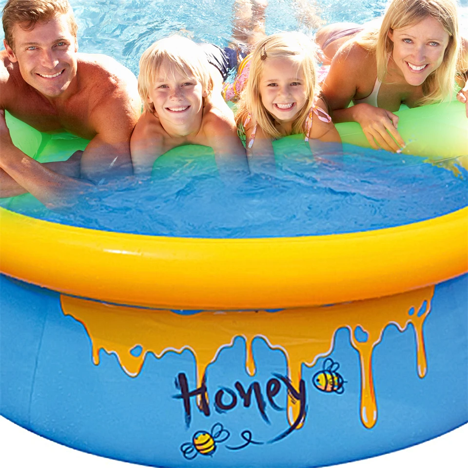

PVC Inflatable Honey Jar Shape Swimming Pool Children Inflatable Pool Bathing Tub Baby Kid Water Games Large Swimming Pool