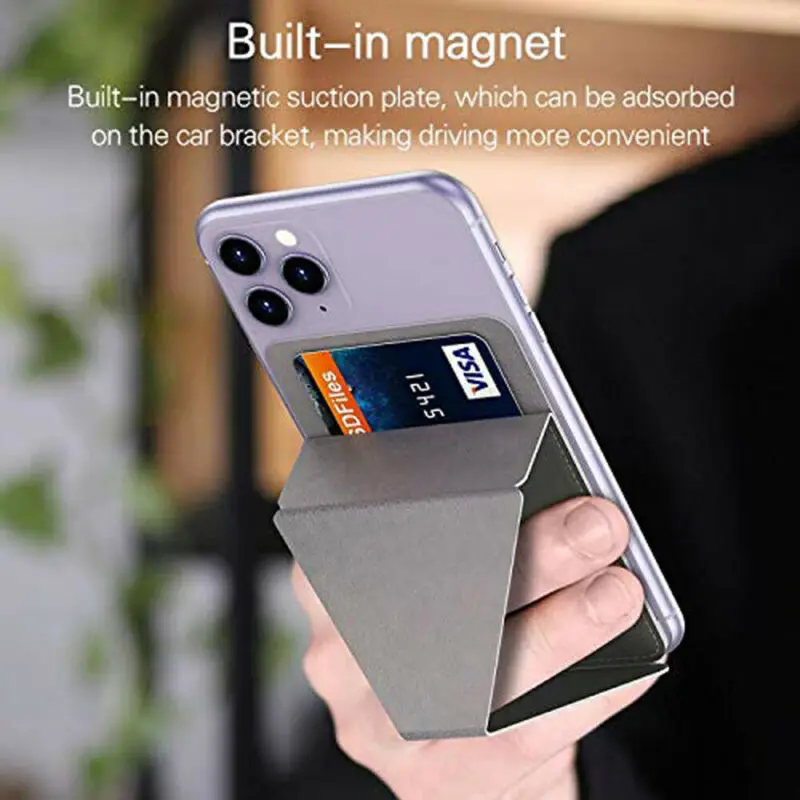 Магнитный держатель для мобильного телефон с кольцом и пряжкой складной