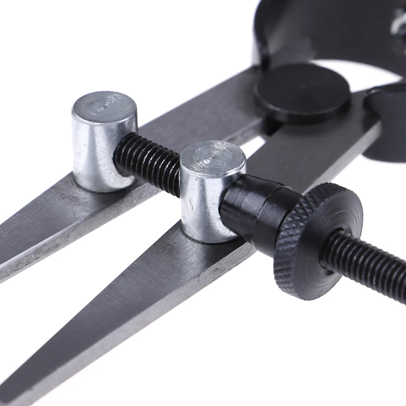 

1Pc Wheel Compass Carbon Steel Scriber Divider Leather Stitch Hole Distance Measure Compass Leather Divider Tool