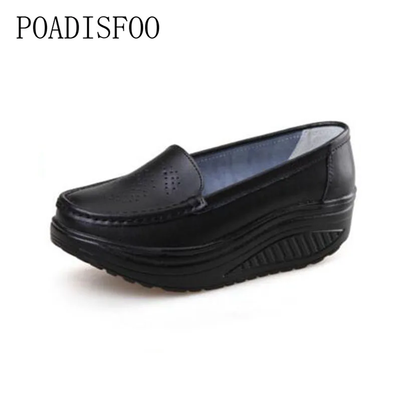 Туфли лодочки женские летние из натуральной кожи дышащие кроссовки с вырезами на