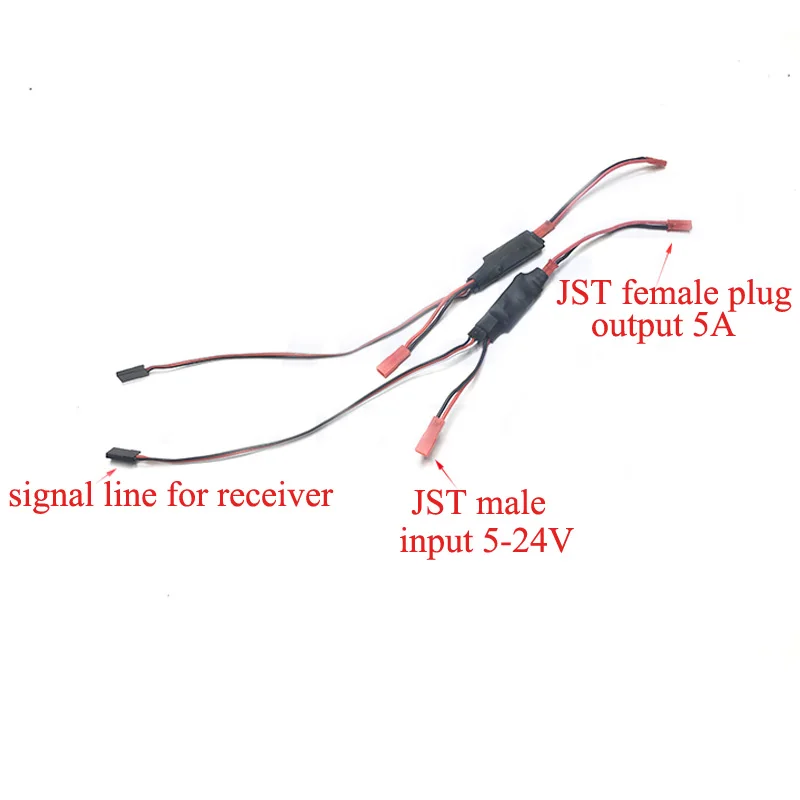 Full Waterproof Miniature ESC 5A 5V-24V Third Channel Electronic Switch Remote Control Lamp/Water Pump for RC Model Accessories | Игрушки и