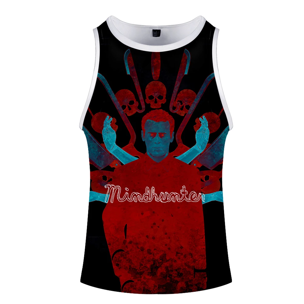 Mindhunter/топ на бретелях с 3D принтом для женщин и мужчин летний крутой жилет без