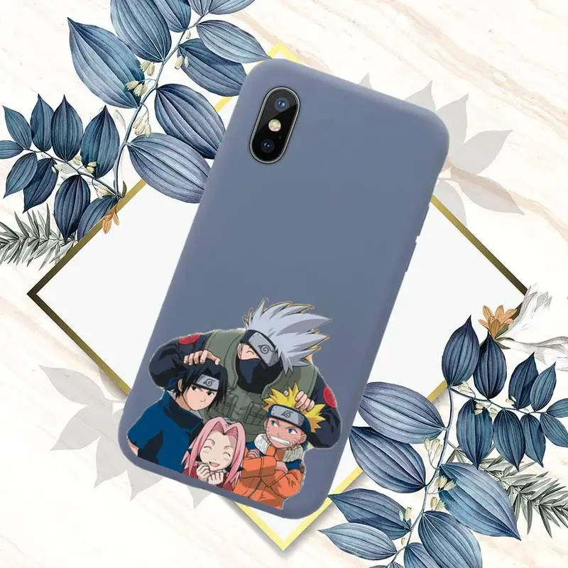 

Naruto Kakashi Itachi Phone Case Blue Candy Color for iPhone 11 12 mini pro XS MAX 8 7 6 6S Plus X SE 2020 XR