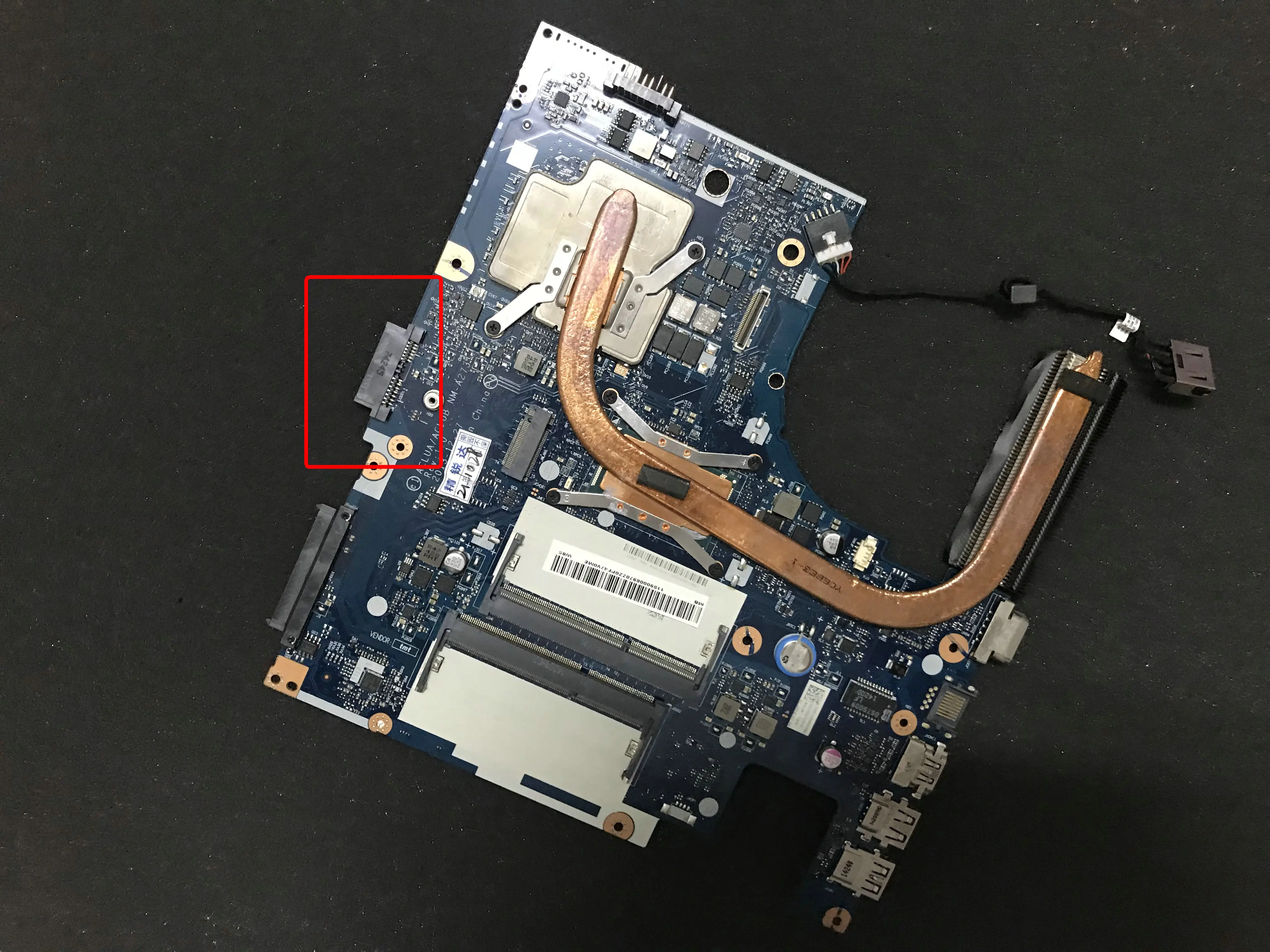 Быстрая доставка, оригинальная материнская плата для ноутбука LENOVO NM-A273, материнская плата CELERON 2957U + GPU + проверено на радиатор