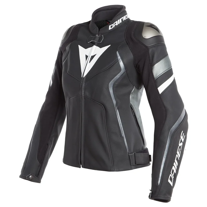 

MOTORCYCLE MOTOCROSS LADY COOL RIDING JACKETS FOUR SEASONS AVRO4 LEATHER RACING JACKETS WITH REMOVABLE LINING FOR WOMEN