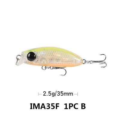

2.5g 35mm/1 pcs Japanese Style Bait Small Lures for Fishing Lure slowly Sinking Minnow Mini Hard Bait For Perch Trout