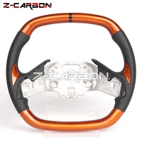 steering wheel fit for corvette c8 carbon fiber perforated leather racing wheel sport wheel