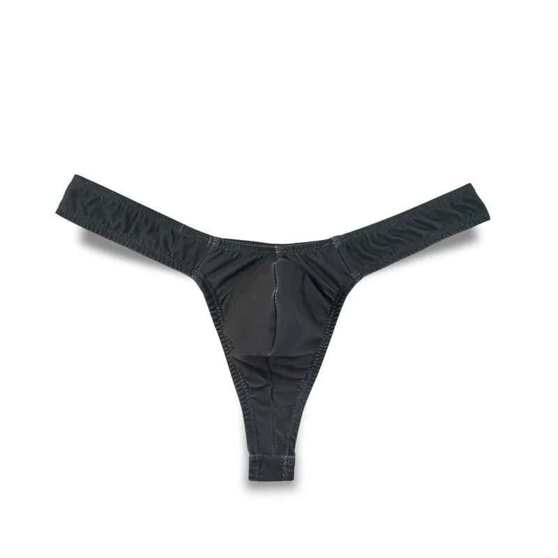 3PCS Men Underwear Thongs and G Strings Sexy Gay Jockstrap Men's Underwear Smooth Ice Silk Briefs Mens T Back Thong Panties