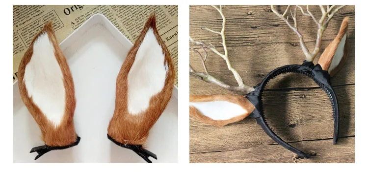 Пара имитация оленьих ушей реквизит для свадебной фотосъемки Декорации