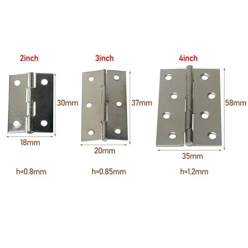 2 шт. петли из нержавеющей стали для мебели 4 дюйма|Петли шкафа| |