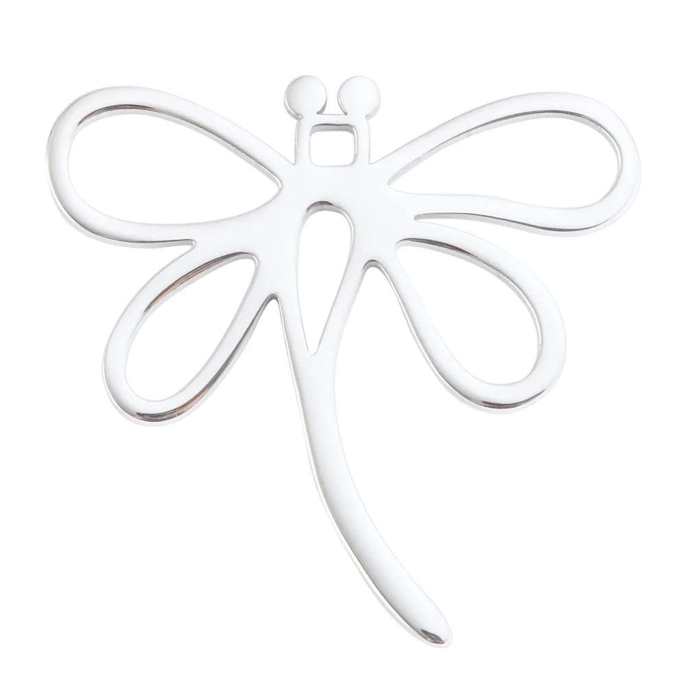 

50pc 30x31mm mirror polished stainless steel jewelry accessories hollow Dragonfly Pendant necklace jewelry making creative gifts