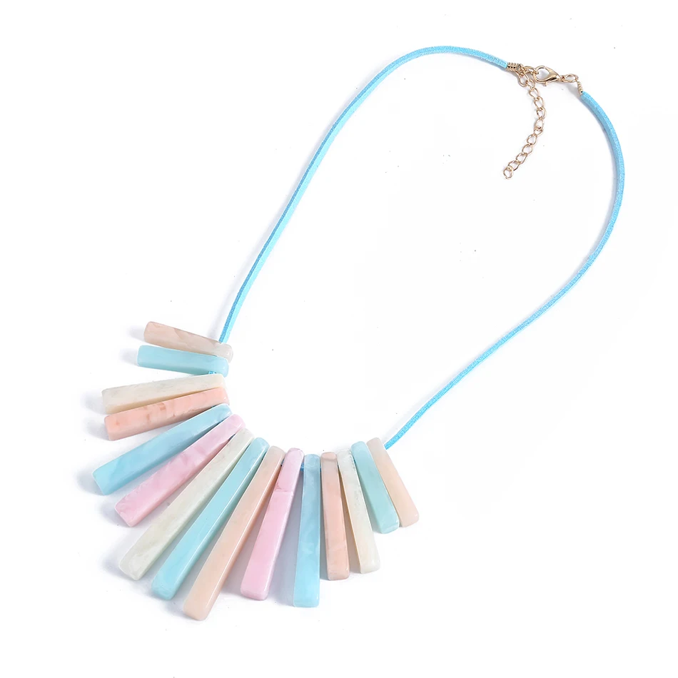 Match-Right Women Trendy Korean Velvet Chain Statement Necklace with Stone For Women Jewelry YJZ-8074