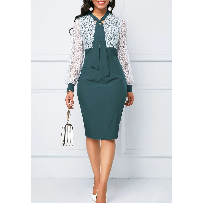 Белое платье из кружева на лето и осень для женщин 2020 года, повседневное, плюс-сайз, облегающее, элегантное, сексуальное, с длинными рукавами для вечеринок, размер 5XL.